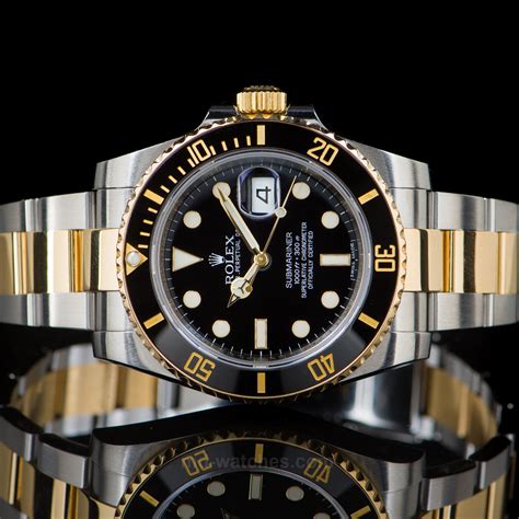 rolex submariner gold steel black|rolex submariner cost 2021.